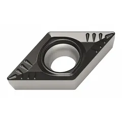 Diamond indexable turning insert with WSM30S grade and RM4 chipbreaker geometry. Suitable for precision turning, boring, and profiling of non-ferrous materials, composites, and hardened steels in industrial machining operations.