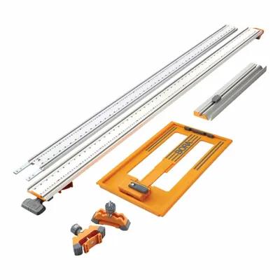 BORA Deluxe Set: Aluminum, Deluxe Set, Track Clamp, 3 3/4 in Overall Ht - Bora Circular Saw Accessories