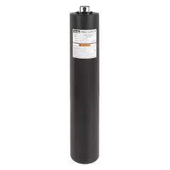 Piston accumulator with 116 cu in fluid volume and 121 cu in total volume. Rated for oil service from -20 to 165°F. Maximum flow 220 gpm with 1-1/16-12 (#12) connection. Used to store hydraulic energy, dampen pulsations, and compensate for fluid volume changes in hydraulic systems.