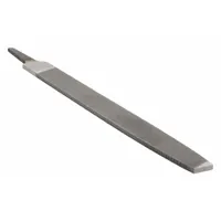Machinists File: Rectangular, Bastard Cut, 10 in Lg without Tang, 15/16 in Wd, 1/4 in Thick, Natural (MPN 03665NN)