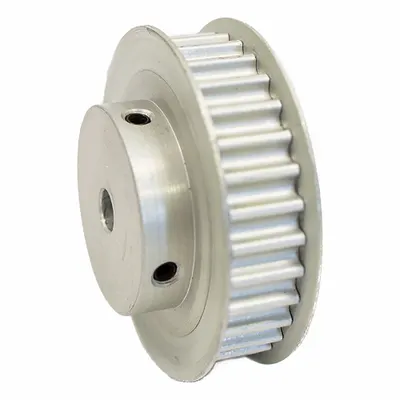 Dayton Timing Pulley: Modified Curvilinear, Fixed, For GT Timing Belt Section - GT Section Fixed-Bore Timing Pulleys with Hub