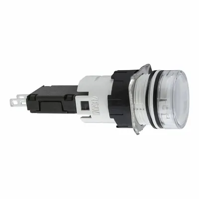 SCHNEIDER Pilot Light: 16 mm Panel Mounting Size, White, LED - LED Pilot-Lights