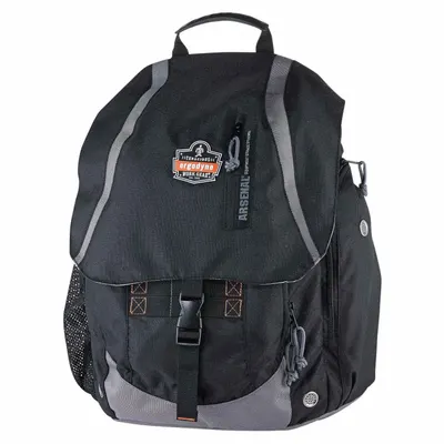 ERGODYNE Backpack, Black, Polyester, Zipper, 2 Straps, 19x15x8 in - Backpacks