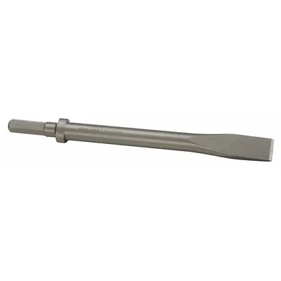 WESTWARD Chisel: 0.58 in Shank Size, Hex, Oval, 1 in Chisel Tip Wd - Flat Chisels for Chipping Hammers