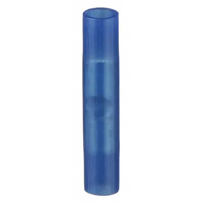 STA-KON Butt Splice Connector: Blue, Nylon, For Wire Size 16 AWG – 14 AWG, 600 V - Insulated Butt Splice Connectors