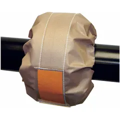PTFE spray shield for 3/4 in pipe, rated to 150 psi and ANSI Class 150 flanges. Brown color. Provides a protective barrier around flanged connections in industrial piping systems to contain potential spray or leaks.