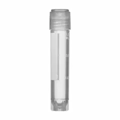 APPROVED VENDOR Polypropylene Cryogenic Vial, 3 mL, Sterile, Round, Self-Standing, External Thread, Natural, V3803