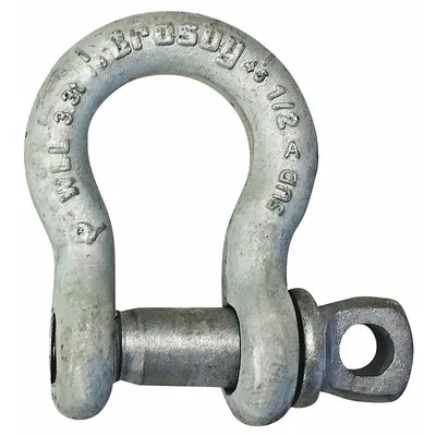 CROSBY Anchor Shackle: Anchor Shackle, 6,600 lb Working Load Limit, 13/16 in Wd Between Eyes - High-Strength Anchor Shackles for Lifting