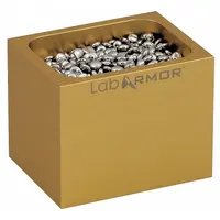LAB ARMOR Single Gold Bead Block: Aluminum, 3 in Overall Wd, 3 3/4 in Overall Lg, Bead Block (MPN 52100-GLD)