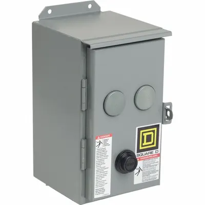 SQUARE D Enclosure: Steel, 12 in x 6 in x 9 in, 12/3R, Solid Cover, Hinged - Steel Enclosures with Hinged Covers