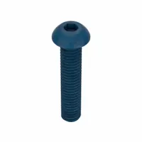 Socket Head Cap Screw: M6x1.00 Thread Size, 30 mm Lg, Button, Blue Phosphate, Alloy Steel, 25 PK (MPN UST187490)