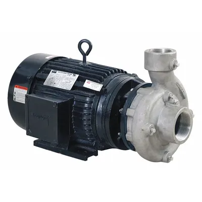 Dayton Centrifugal Pump: 7 1/2 hp, 230/460V AC, 94 ft Max Head, 3 in - 5 to 10 HP Straight Centrifugal Pumps