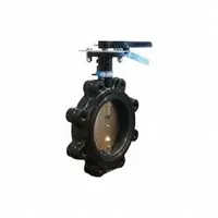 MILWAUKEE VALVE Butterfly Valve: 2 in Pipe Size, Concentric, 200 psi Max. Pressure (CWP), Lug, EPDM (MPN ML-233E 2)