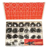 Retaining Ring Assortment,395 pcs,Inch: Inch, Housing Ring, Steel, Black Phosphate, 395 Pieces (MPN WWG-DISP-HO395)