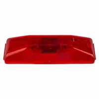 GROTE Clearance Marker Lamp: Clearance Light, Incandescent, Rectangular, Red, Bracket (MPN 46742)