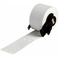 Tag Label: 3 in x 3/4 in, 3/4 in, Polyethylene, White, 100 Tags (MPN M6-12-109)