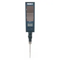 This TRERICE digital thermometer features an adjustable-angle head and water-resistant construction for temperature monitoring in industrial processes. It has a 6-inch stem, 1/2-inch NPT thread, and measures from -40°F to 300°F (-40°C to 150°C) with accuracy of ±1% or ±1°F, whichever is greater. Suitable for use in HVAC, plumbing, and combustion systems