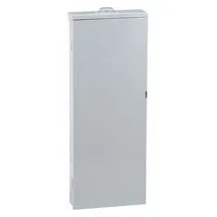 225 A main lug load center for 208Y/120/240V AC, 3-phase systems. Rated 65kA short-circuit current, with 42 spaces and no tandem breaker capacity. Includes surface cover for outdoor installation. Used to distribute power in commercial or industrial settings where a main breaker is located upstream.