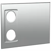 WINGITS Cover Plate: 4 5/8 in Overall Wd, 3 3/8 in Overall Ht, Stainless Steel, Polished, 1 PR (MPN OCP-BS)