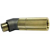 AIRSPADE Air Gun Angled Adapter: AirSpade 4000, 5 1/2 in Overall Lg, Brass (MPN ASU4045AA)