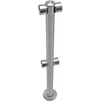 TENSABARRIER Rigid Barrier Center Post: Rigid Barrier Center Post, 36 in Overall Ht, 2 in Bar Dia (MPN ADAPTARAIL-2L-5-36-CEN-1P)