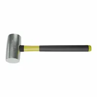 Non-Sparking Hammer: Fiberglass Handle, 2 lb Head Wt, 2 in Dia, 4 in Head Lg, 14 in Overall Lg (MPN AM35ALFG)