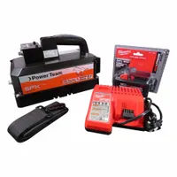 POWER TEAM Battery Pump: 10,000 psi Max. Op Pressure, 200 cu in/min Max. Flow Rate, 1/4 hp Max. HP (MPN PB102A-1)