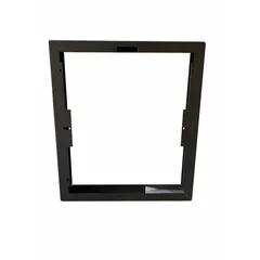 Semi-recessed mounting frame for electric wall and ceiling heaters. Bronze finish. Outside dimensions 12-1/2 in H x 10-1/2 in W. Fits all kW ratings. Includes installation instructions. For use with model 2HAC7.