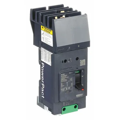 SQUARE D Molded Case Circuit Breaker: 20 A Amps, 100kA at 120/240V AC, Fixed, AB - B-Frame Square D Molded Case Circuit Breakers