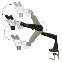 LW SCIENTIFIC Inspection Stereo Microscope: Stereo, Binocular, 10X to 20X, Articulating Arm Stand (MPN DMM-S12N-PA77)