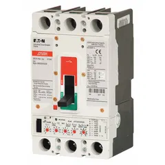 The EATON JD3225 is a J-Frame molded case circuit breaker rated for 225 A with a 65kA interrupting capacity at 240V AC. It features a fixed configuration, ABC phase protection, and line/load lug terminations. This breaker is used in industrial electrical distribution systems for overcurrent protection of branch circuits, feeders, and equipment.
