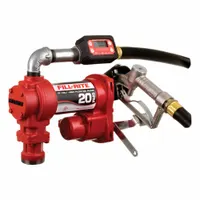 FILL-RITE Electric Drum Pump: 12 V DC, 1/4 hp HP, 20 gpm Max. Flow Rate, Cast Iron, Bung, Manual (MPN FR4219H)