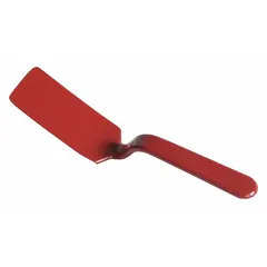 This slapping spoon is used in auto body repair for shaping and smoothing metal panels. Made from steel and heat-treated steel, it measures 10 inches in length, 2 inches in width, and 10 inches in height. The tool allows controlled hammering to remove dents and straighten bodywork without damaging surrounding surfaces.