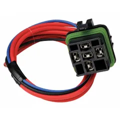 This sealed automotive relay socket accommodates a B1-style relay with 5 pins. Rated 40A at 12V DC, it features through-hole mounting for permanent installation in control panels, vehicle wiring, and machinery requiring a 12V DC circuit.
