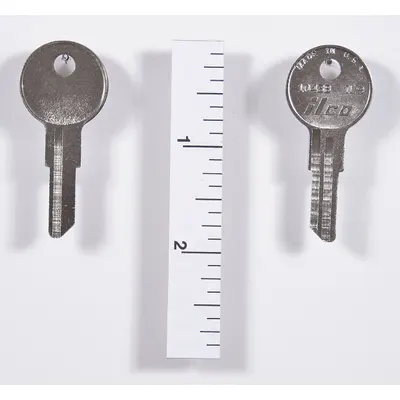 KABA ILCO Key Blank: Compatible with Illinois Locks, Key ID # IL9, 6 Pins, Brass - Office Furniture Key Blanks