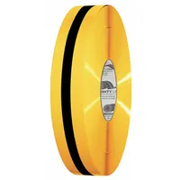 Floor Marking Tape: Extra-Durable, Solid with Center Line, Black/Yellow, 2 in x 100 ft, Mighty Line® (MPN 2RYBLKCTR)