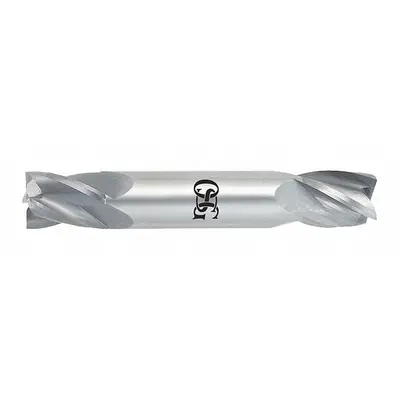 OSG Square End Mill: Carbide, TiAlN Coated, Double End, 4 Flute, 7/64" Mill Dia - Double-End Carbide Square End Mills