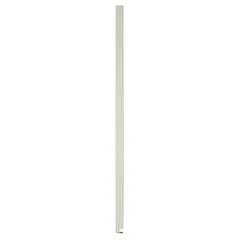 This pilaster is a solid polymer column for supporting and dividing bathroom partitions. It measures 70 inches in height, 7 inches in width, and 1 inch in thickness. The Cream color with Pebble finish provides a consistent appearance in commercial restroom installations.