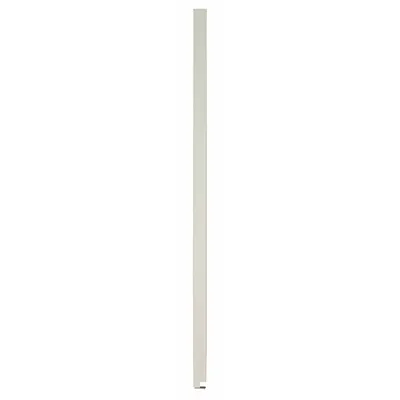 ASI GLOBAL PARTITIONS Partition Column: Plastic Polymer, Pebble, Cream, 70 in Ht, 7 in Wd - Pilasters for Bathroom Partitions