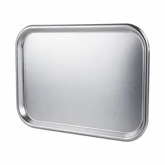 APPROVED VENDOR Rectangular Lab Tray, Stainless Steel, 19 in L x 12 3/8 in W, 80191