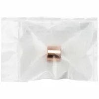 This wrot copper cup fitting is for sweat-soldering or brazing to copper tubing in pressure applications. Pre-cleaned and bagged for immediate use. Suitable for plumbing, HVAC, and refrigeration systems
