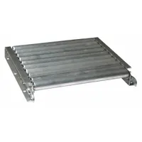 Roller Conveyor: Light-Duty, 1 3/8 in Roller Dia., 10 in Between Frame Wd, 12 in Overall Wd, Rigid (MPN 12F05EA15B10)