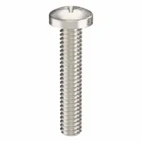 Machine Screw: #8-32 Thread Size, 7/8 in Lg, 18-8, Stainless Steel, Plain, Pan, Phillips, 25 PK (MPN ZSCRW-363)