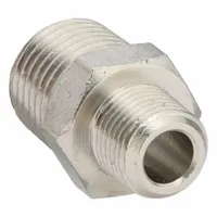LEGRIS Metal Pipe Straight: Straight, 1/8 in x 1/4 in, Male BSPT Threaded x Male BSPT Threaded (MPN 0900 10 13)