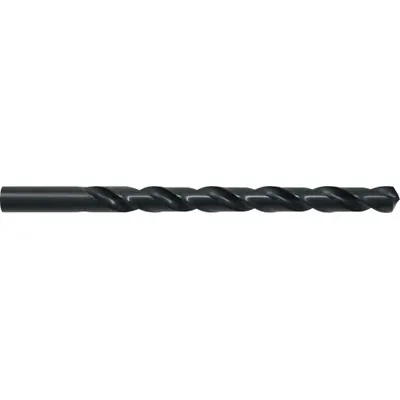 CLEVELAND Extra Long Drill Bit: 9/16", 10" Overall Lg, 118° Notched Point - High-Speed Steel Extended-Length Drill Bits