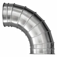 60 Degree Elbow: Stainless Steel, For 7 in Duct Dia, 14 1/4 in Overall Lg, 60° Angle (MPN 8040400071)