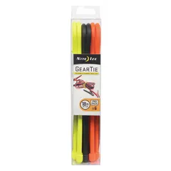 Twist-release cable ties for bundling and organizing cables, cords, hoses, and tools. Reusable and adjustable design. Pack of 6 assorted colors, each 18 inches long.