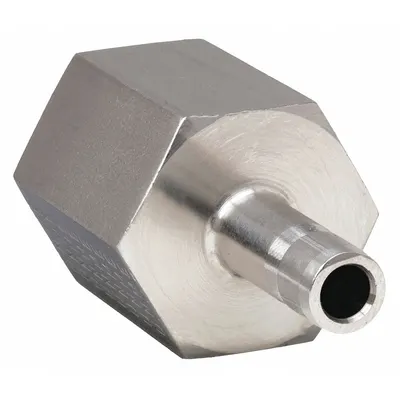 PARKER Compression Fitting Adapter: 1/4 in OD x 1/4 in Pipe Fitting Size - Double-Ferrule Stainless Steel Fittings