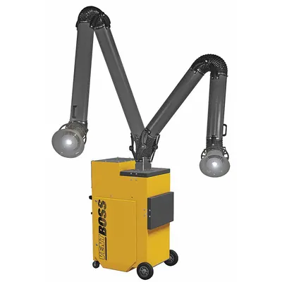 VENTBOSS BY ROBOVENT Dual-Arm Mobile Welding Fume Extractor, 120V, MPN G121 - Dual-Arm Mobile Welding Fume Extractors