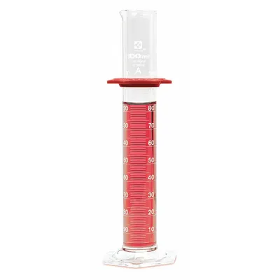 SIBATA Graduated Cylinder: 50 mL, A, To Contain (TC) - Class A Glass Graduated Cylinders